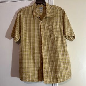 Men’s LLBean XXL Tall Cotton Plaid Button Short Sleeve Shirt